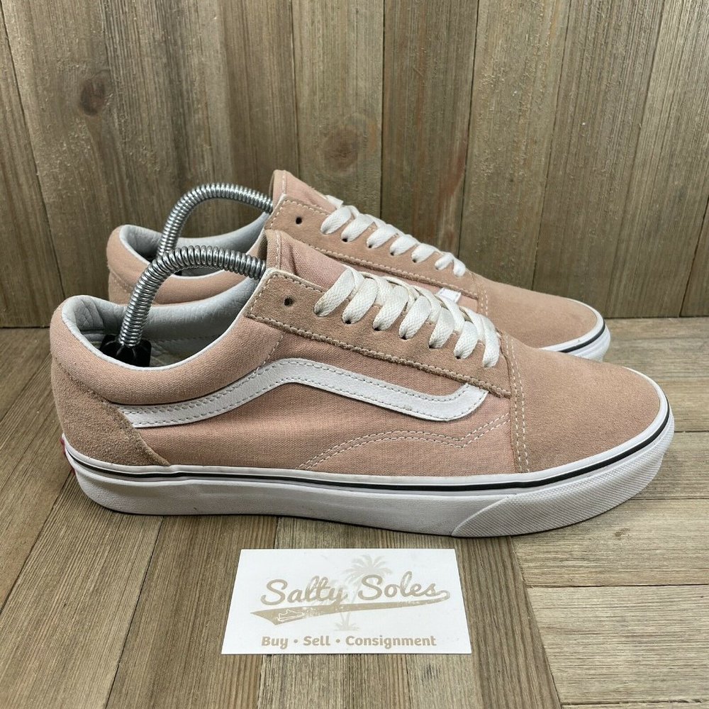 Vans Old Skool Pink Low Top Skate Shoes Size 10.5